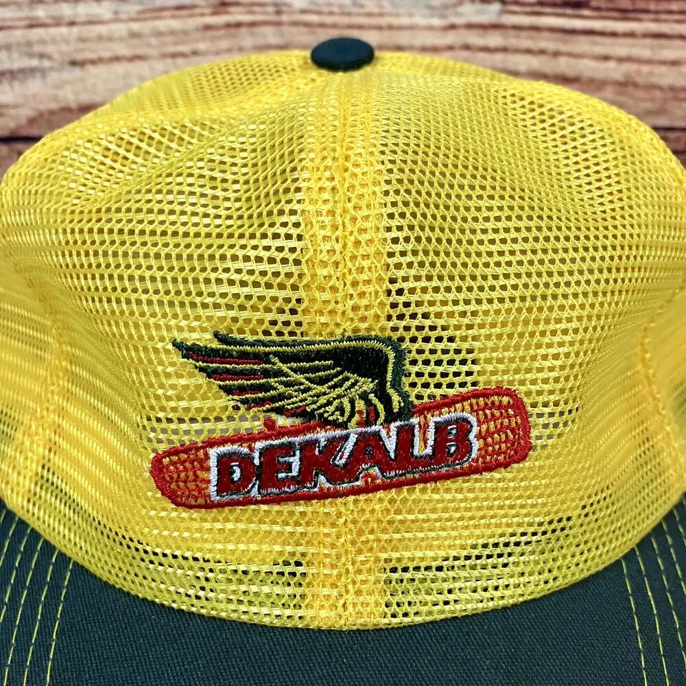 Vintage 1980s K-Products Dekalb Mesh Snapback Hat - Picture 2 of 5